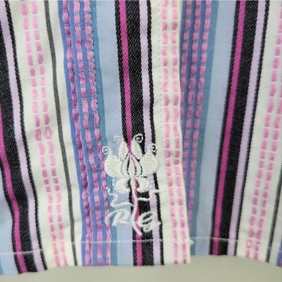 Robert Graham Striped Button Down Shirt Long Sleeve M - Picture 3 of 12